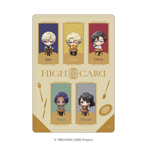 『HIGH CARD』キャラクリアケース 03/コマ割りデザイン(ミニキャライラスト)